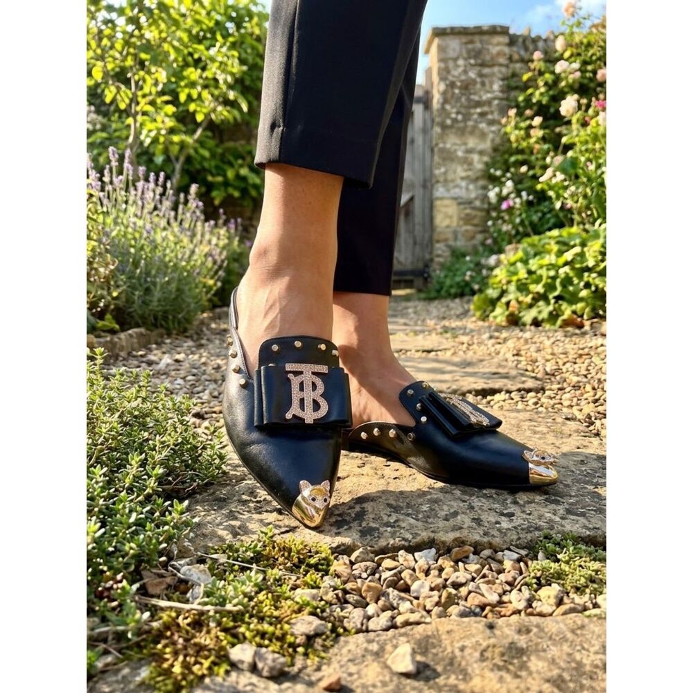 Semida Mules with rhinestone hardware Size EU 43